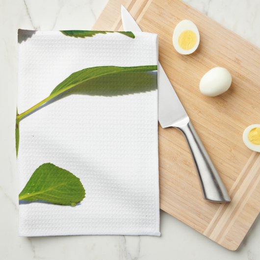 Rosa Hydrangea Rosa Blume Rosa Blüte Geschirrtuch (Viertel Falte)