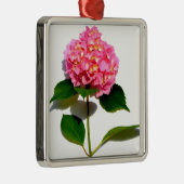 Rosa Hydrangea Rosa Blume Rosa Blüte Ornament Aus Metall (Rechts)