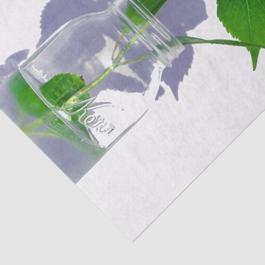 Rosa Hydrangea Rosa Blume Seidenpapier (Ausschnitt)