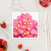 Rosa Hydrangea Rosa Blume Serviette (Beispiel)