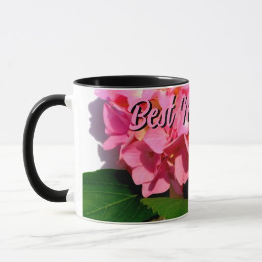 Rosa Hydrangea Rosa Blütenmutter die beste aller Z Tasse (Links)