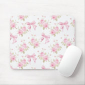 Rosa Hydrangea-Schleife-Mauspad Mousepad (Mit Mouse)