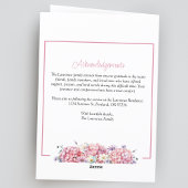 Rosa Hydrangea Sommerbeerdigung der Blume gefaltet Programm