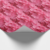 Rosa Hydrangea-Umhüllungspapier Geschenkpapier (Ecke)
