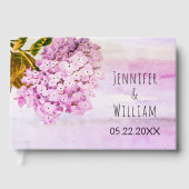 Rosa Hydrangeas Blumenladen Gästebuch (Vorderseite)