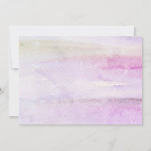 Rosa Hydrangeas Hochzeit Verlobung Einladung (Rückseite)