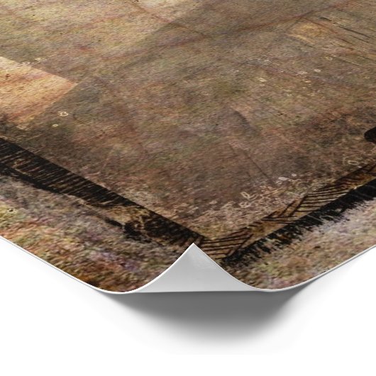 Rosa Hydrangeas in einer Vase Poster (Ecke)