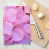 Rosa Hydrangeas Küchentuch (Viertel Falte)