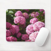 Rosa Hydrangeas Mousepad (Mit Mouse)