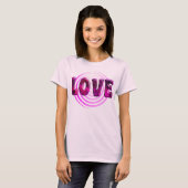 Rosa Hypnotische Liebe FrauenT - Shirt (Vorne ganz)