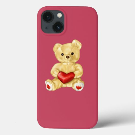 Rosa Hypnotisierung Niedlicher Teddybär Case-Mate iPhone Hülle (Rückseite)
