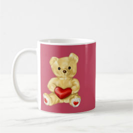 Rosa Hypnotizing niedlicher Teddy-Bär Kaffeetasse