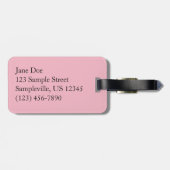 Rosa I Hübsche Blumenfotografie Gepäckanhänger (Rückseite horizontal)