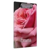 Rosa I Hübsche Blumenfotografie Klemmbrett (Rechts)