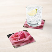 Rosa I Hübsche Blumenfotografie Rechteckiger Pappuntersetzer (Vor Ort)