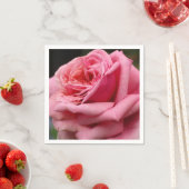 Rosa I Hübsche Blumenfotografie Serviette (Beispiel)