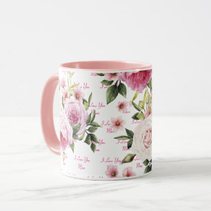 Rosa I Liebe Mama Tasse
