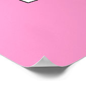 Rosa I Luv Mama Zeichen Poster (Ecke)