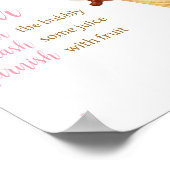 Rosa Ice Cream Baby Dusche Mama Osa Bar Poster (Ecke)