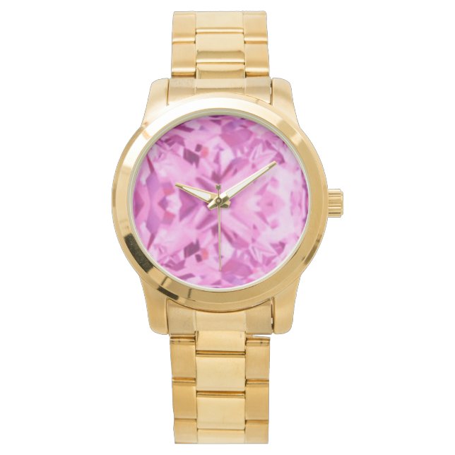 Rosa Ice Gold Bracelet Watch Armbanduhr (Vorderseite)