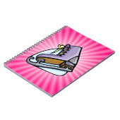 Rosa Ice Skate Notizblock (Linke Seite)