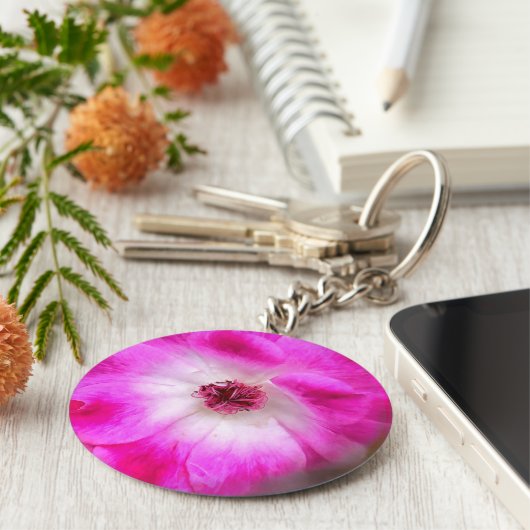 Rosa Iceberg-Rose Schlüsselanhänger (Seite)