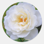 Rosa Iceberg [Round Seal] Runder Aufkleber (Vorderseite)