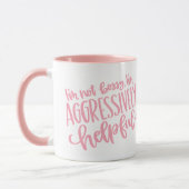 Rosa Ich bin nicht Bossy Funny Tasse (Links)