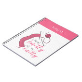 Rosa Ich fühle mich knitty, so knett Notizblock (Linke Seite)