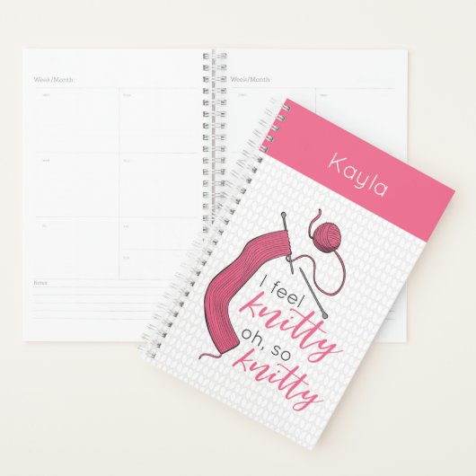 Rosa Ich fühle mich knitty, so knett Planer (Anzeige)