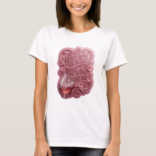 Rosa ICH HABE DEN WEIN NICHT GEWÄHLT, DER WEIN HAT T-Shirt