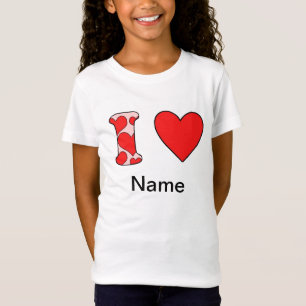Rosa ich liebe individuell T-Shirt