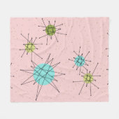 Rosa Iconic AtomSternexplosion-Fleece-Decke Fleecedecke (Vorderseite (Horizontal))