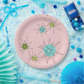 Rosa Iconic AtomSternexplosion-PapierTeller Pappteller (Party)