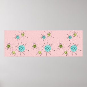 Rosa Iconic AtomSternexplosion-Plakat Poster