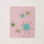 Rosa Iconic AtomSternexplosion-Puzzlespiel Puzzle<br><div class="desc">Dieses verwirren rosa Iconic AtomSternexplosionen Mustereigenschaftsiconic AtomSternexplosionen. Das ist recht! Die alte Schule, First Lady, den Rosa Hintergrund mit Goldtupfen färbte, ist- der perfekte Hintergrund für den vibrierenden Türkis, den beruhigenden Sellerie und farbigen die Kreise des kitschy Birnengrüns. Die Stellen der Farbe werden sporadisch in verschiedene Größen mit der Bedeckung...</div>