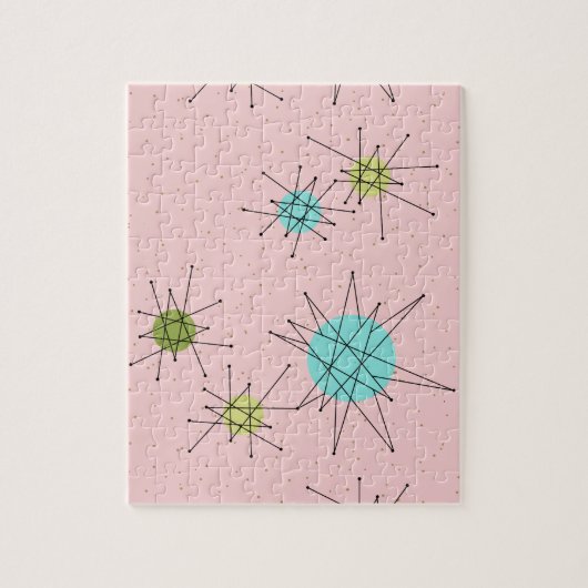 Rosa Iconic AtomSternexplosion-Puzzlespiel Puzzle (Vertikal)