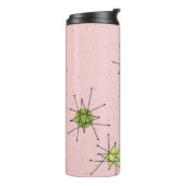 Rosa Iconic AtomSternexplosion-Thermaltrommel Thermosbecher (Nach links gedreht)