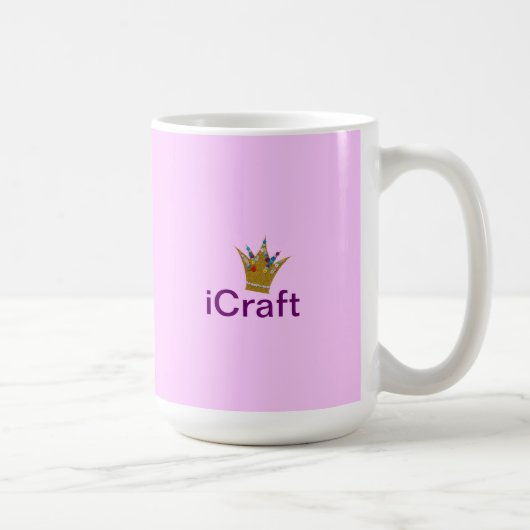 Rosa iCraft-Tasse Kaffeetasse (Rechts)