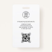 rosa ID | Mitarbeiter Foto ID Company Security Ausweis (Rückseite)