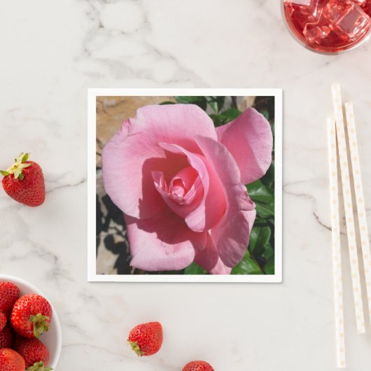 Rosa III Garten Blumen Serviette (Beispiel)