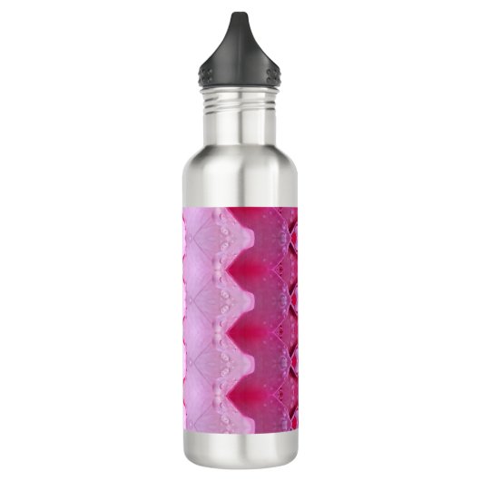 Rosa Ikat 3 Edelstahlflasche (Links)