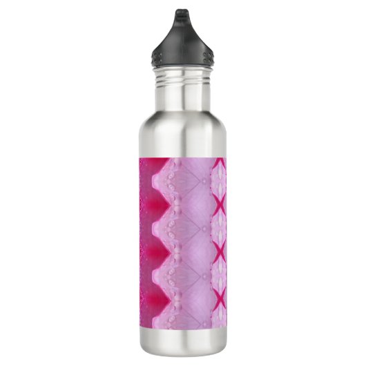 Rosa Ikat 3 Edelstahlflasche (Rechts)
