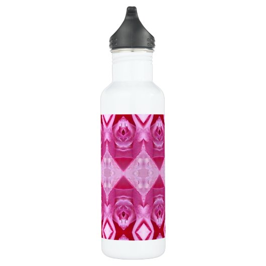 Rosa Ikat 5 Edelstahlflasche (Rechts)