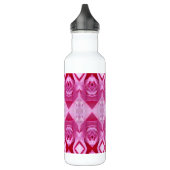 Rosa Ikat 5 Edelstahlflasche (Links)