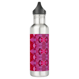 Rosa Ikat 6 Edelstahlflasche