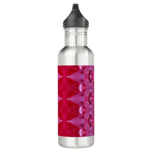 Rosa Ikat 6 Edelstahlflasche (Rechts)