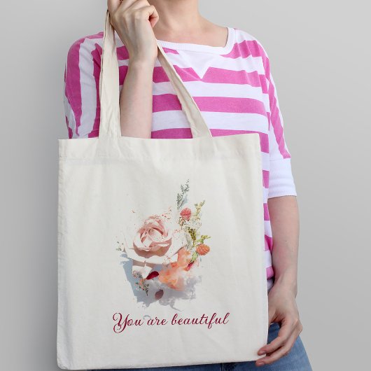 Rosa-Illustratorin Tote-Beutel Tragetasche