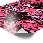 Rosa im Dunkeln Fotodruck (Ecke)