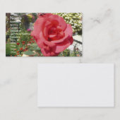 Rosa im Garten von Oma Visitenkarte (Vorne/Hinten)
